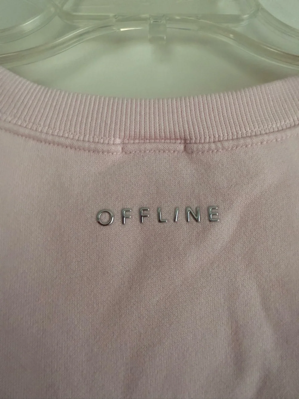 OFFLINE By Aerie Cloud Fleece Oversized Crewneck Sweatshirt - Pink Petal - Picture 10 of 14